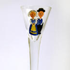6 Schnapps Glasses - Hand painted